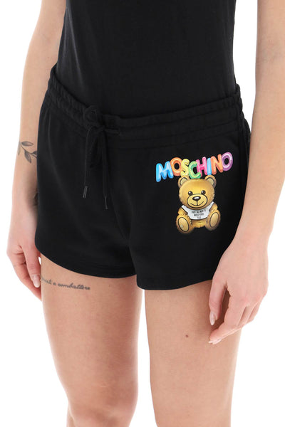Moschino logo printed shorts V0328 0428 FANTASIA NERO