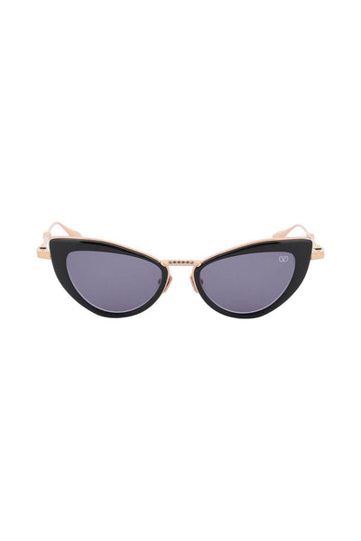 Valentino cat-eye sunglasses with stud VLS102A50 ROSE BLACK