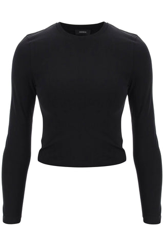 Wardrobe.nyc long-sleeved t-shirt W1073R15 BLACK