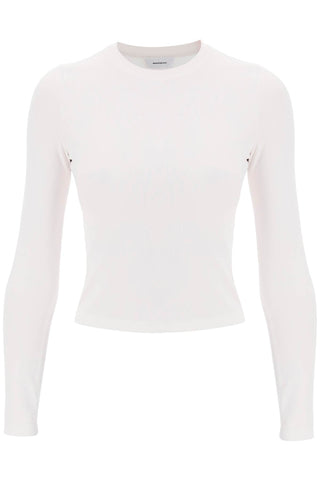 Wardrobe.nyc long-sleeved t-shirt W1073R15 WHITE