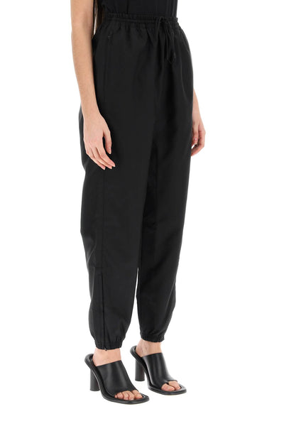 Wardrobe.nyc high-waisted nylon pants W2007R06 BLACK