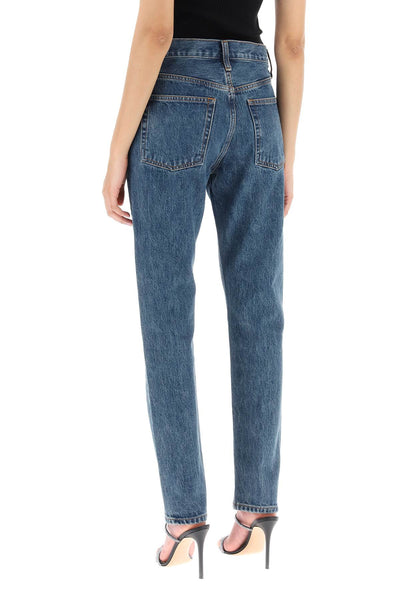 Wardrobe.nyc slim jeans with acid wash W2009PC INDIGO