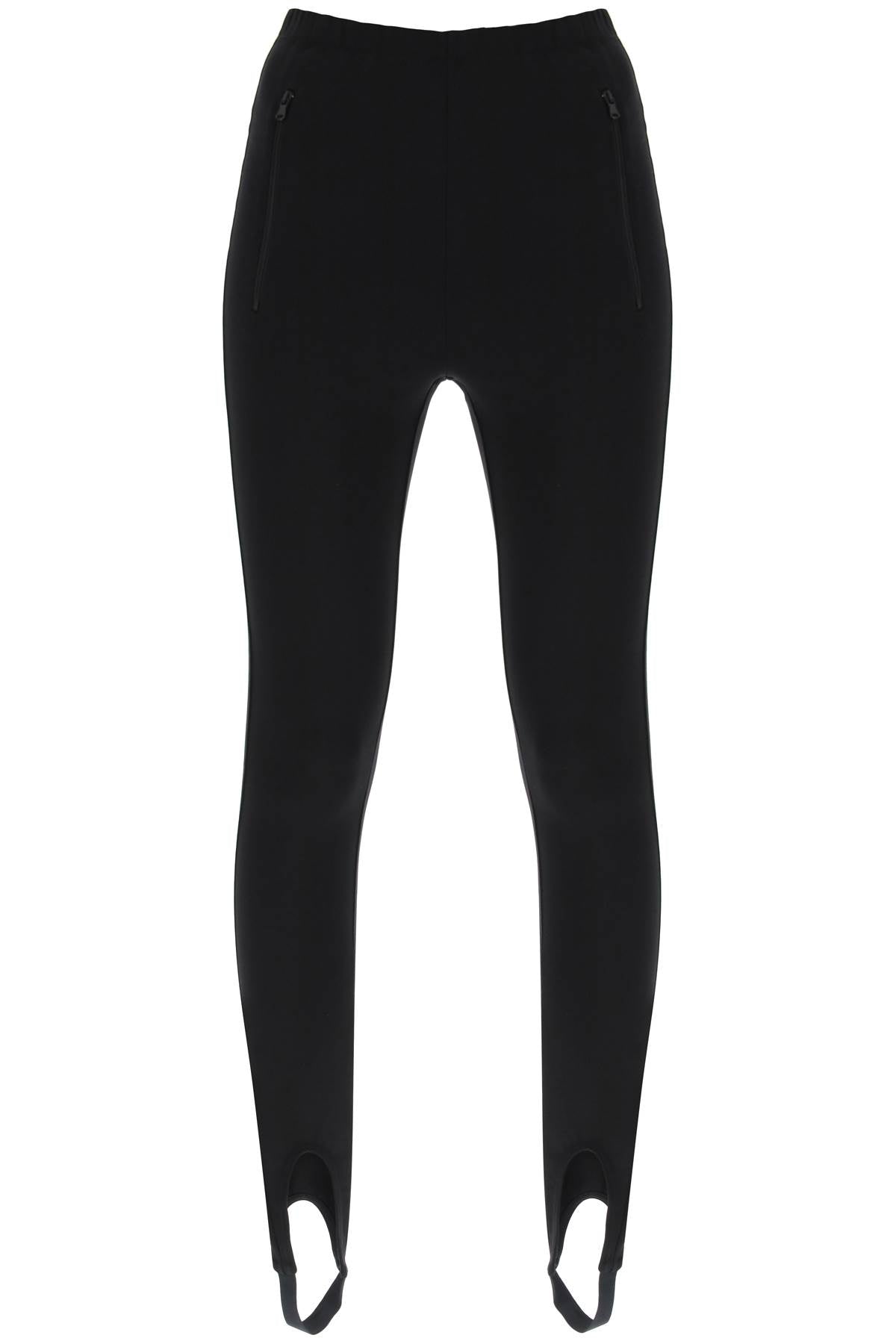 Wardrobe.nyc high-waisted stirrup leggings W2035R06 BLACK