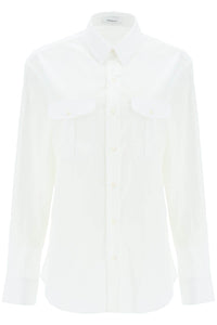 Wardrobe.nyc oversized shirt W5002R03 WHITE