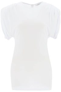 Wardrobe.nyc mini sheath dress with structured shoulders W5033R13 WHITE