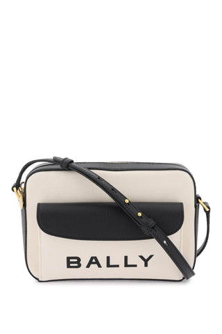 Bally 'bar' crossbody bag WAC01T NATURAL BLACK ORO