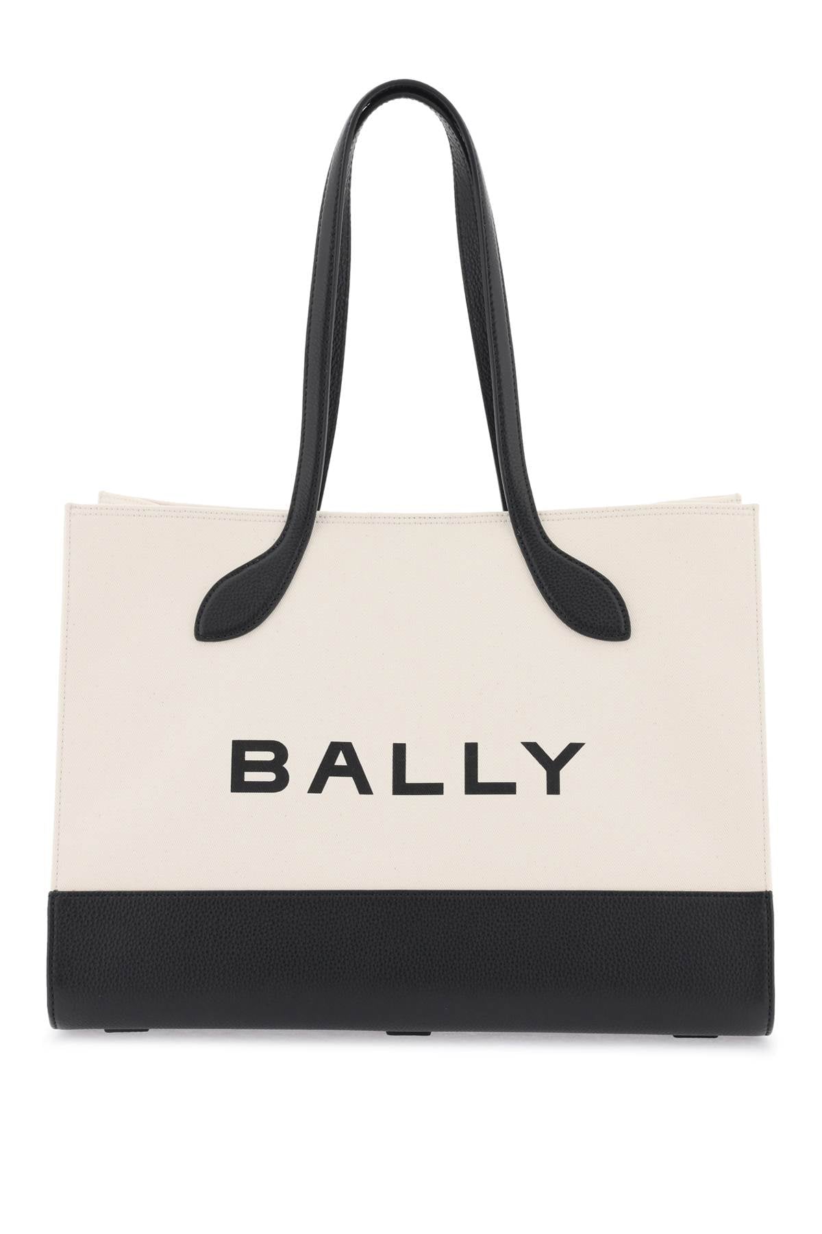 Bally 'keep on' tote bag WAE02X NATURAL BLACK ORO