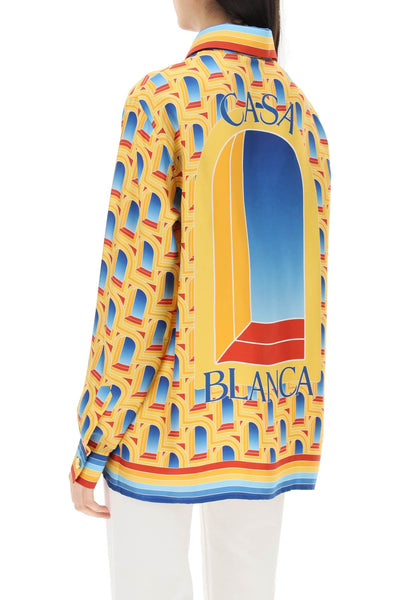 Casablanca arche de jour long-sleeved shirt WS23SH05802 L ARCHE DE JOUR