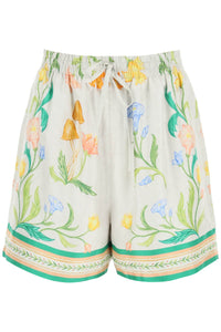 Casablanca l'arche fleurie 絲質短褲 WS23TR03501 L ARCHE FLEURIE