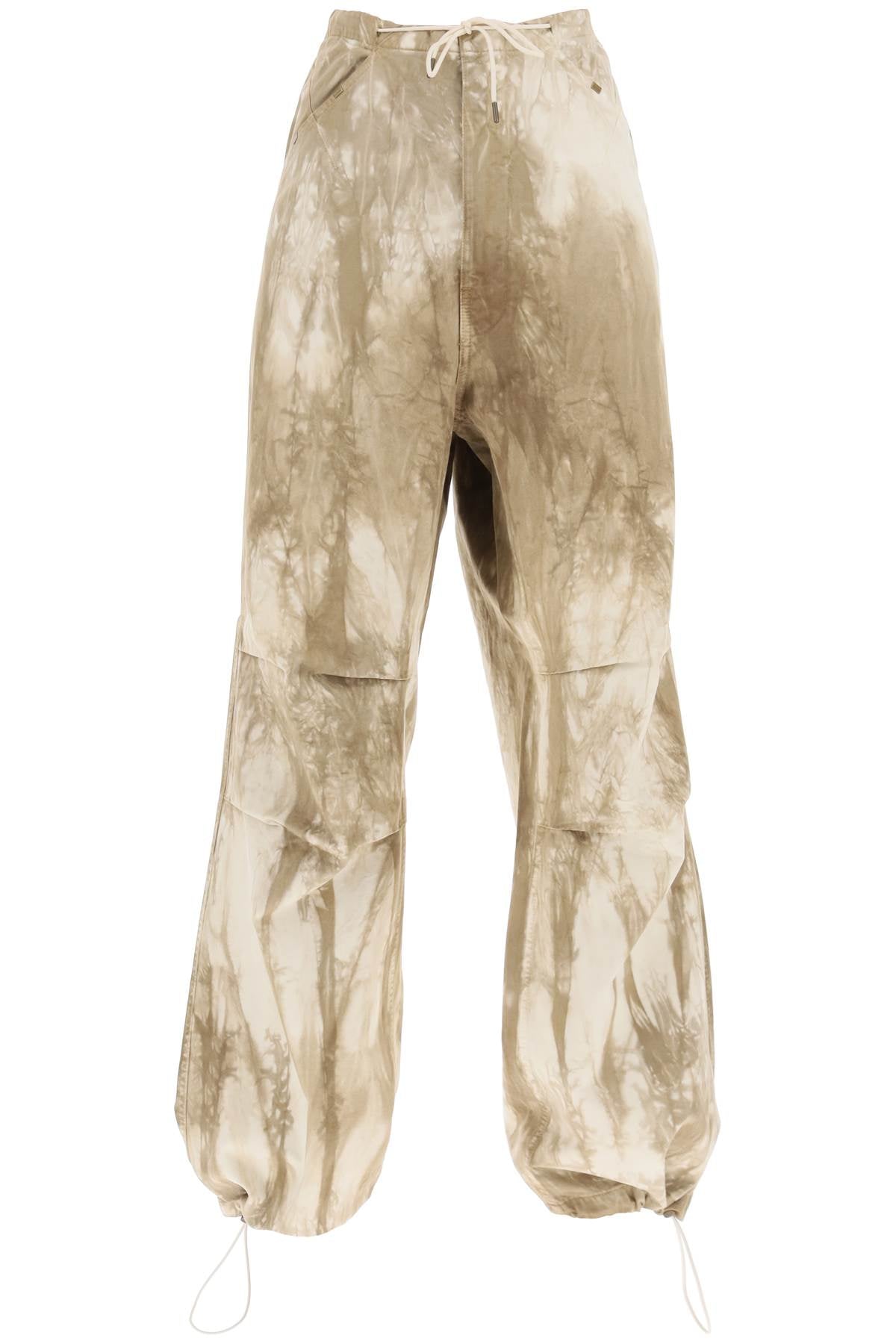Darkpark daisy tie-dye baggy pants WTR02 FAP01W2 BEIGE OFF WHITE