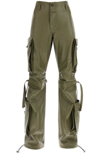 Darkpark lilly cargo pants in nappa leather WTR05 LTP01 OLIVE