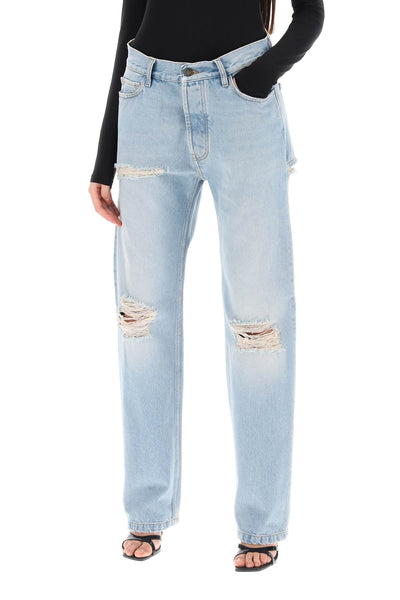 Darkpark naomi jeans with rips and cut outs WTR31 DBL01W052 LIGHT WASH RIPPED