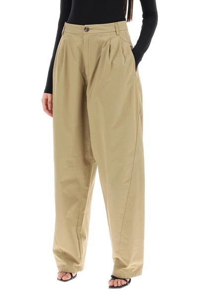 Darkpark 'phebe' poplin pants WTR36 FAP10 BEIGE