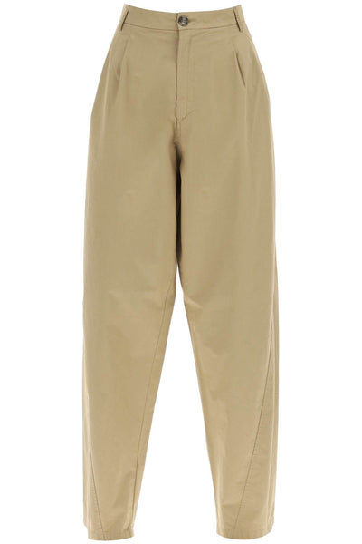 Darkpark 'phebe' poplin pants WTR36 FAP10 BEIGE