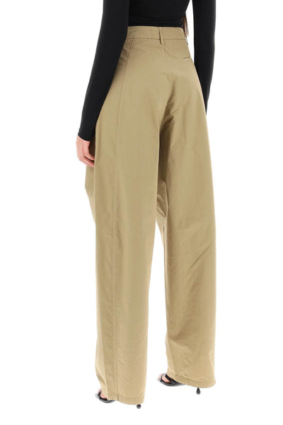 Darkpark 'phebe' poplin pants WTR36 FAP10 BEIGE