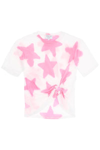 Collina strada tie-dye star t-shirt with o-ring detail XX3380 PINK STAR