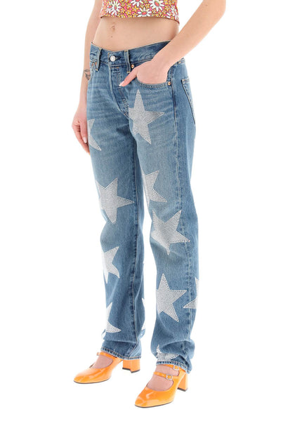 Collina strada 'rhinestone star' jeans x levis XY6002 SILVER STAR