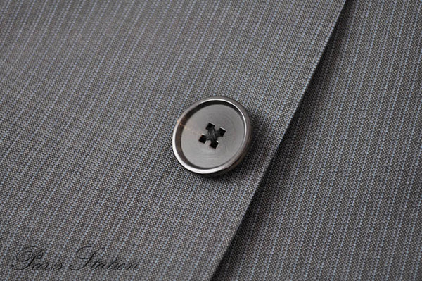 Louis Vuitton Grey Striped Men's Suit Size 56
